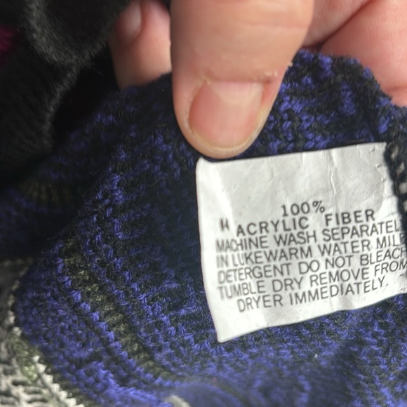 Vintage Forelli Multi- Colored acrylic XXL Sweater - Picture 10 of 10